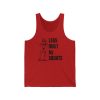 Legs Built By Squats - Unisex Jersey Tank - Image 7