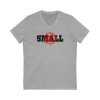 Not Small - Unisex Jersey Short Sleeve V-Neck Tee - Image 4