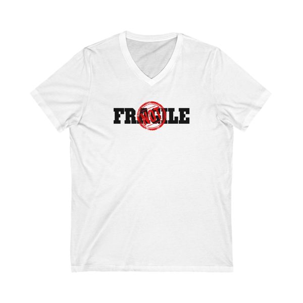 Not Fragile - Unisex Jersey Short Sleeve V-Neck Tee