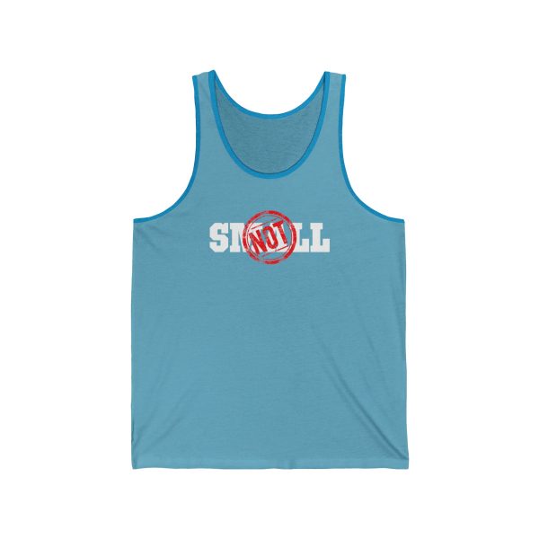Not Small - Unisex Jersey Tank - Image 5