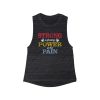 Strong is Finding Power in the Pain - Women's Flowy Scoop Muscle Tank - Image 3