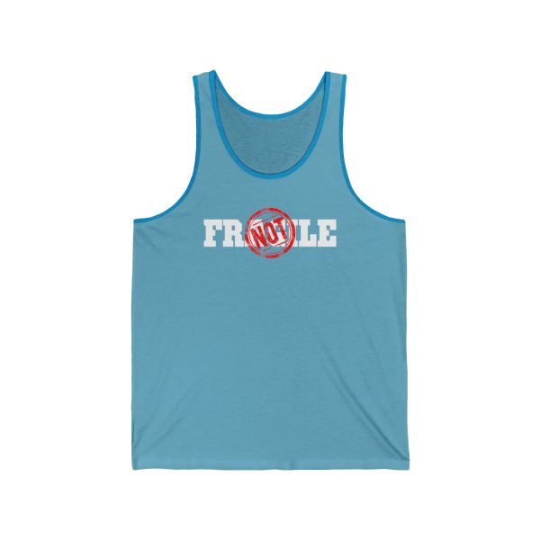 Not Fragile - Unisex Jersey Tank - Image 5