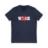 Not Weak - Unisex Jersey Short Sleeve V-Neck Tee - Image 5