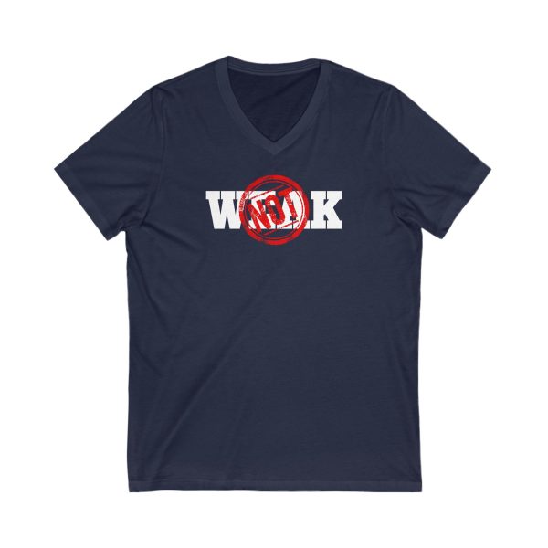 Not Weak - Unisex Jersey Short Sleeve V-Neck Tee - Image 5