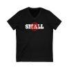 Not Small - Unisex Jersey Short Sleeve V-Neck Tee - Image 3