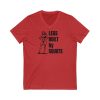 Legs Built By Squats - Unisex Jersey Short Sleeve V-Neck Tee - Image 6