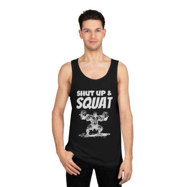 Shut Up & Squat. - Unisex Softstyle™ Tank Topa - Image 3