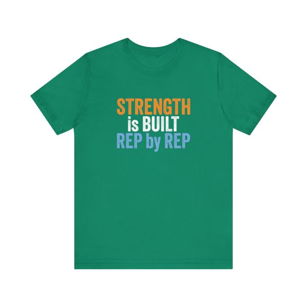 Strength is Built Rep by Rep - Unisex Jersey Short Sleeve Tee - Image 12