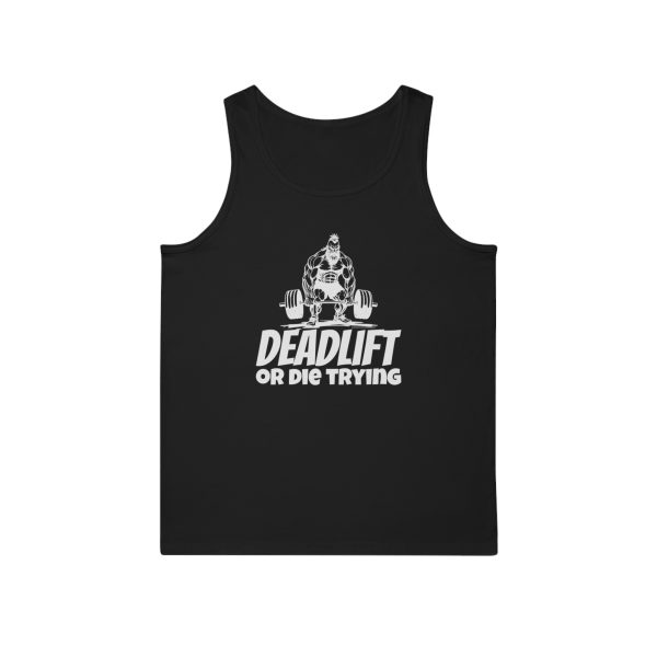 Deadlift or Die Trying. - Unisex Softstyle™ Tank Top - Image 2