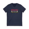 Strong isn't a look, it's a Way of Life  - Unisex Jersey Short Sleeve V-Neck Tee - Image 2