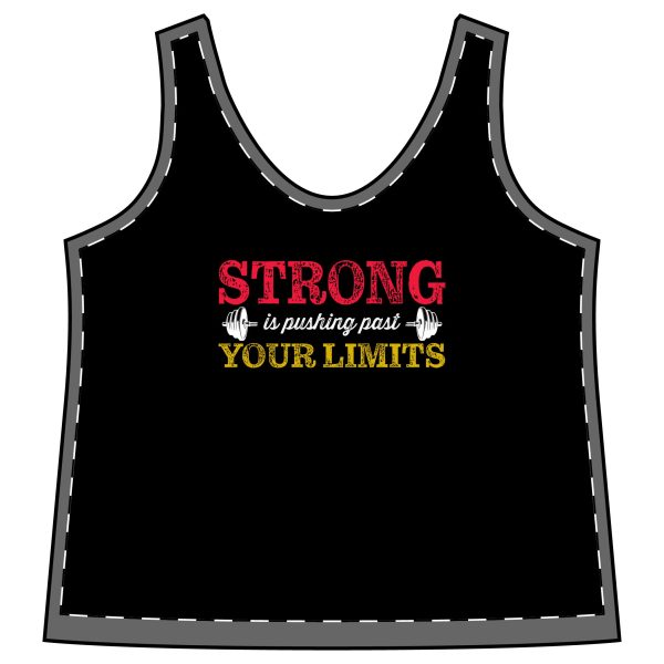 Strong is Pushing Past Your Limits - Women's Sporty Racerback Tank - Image 6