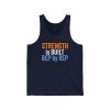 Strength is Built Rep by Rep - Unisex Jersey Tank - Image 3