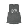 Train Hard, Stay Pretty - Women's Flowy Scoop Muscle Tank - Image 3
