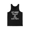 Lift Angry, Scare People. - Unisex Jersey Tank - Image 3