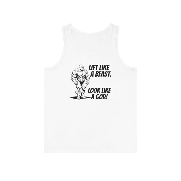 Lift Like a Beast. Look Like a God. - Unisex Softstyle™ Tank Top