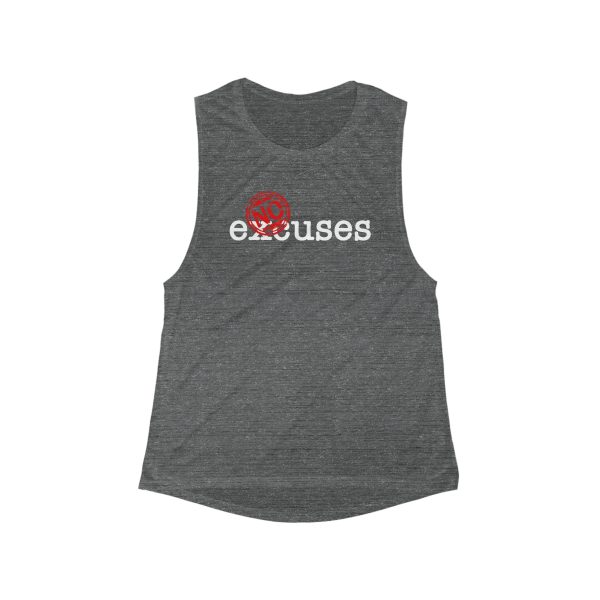 No Excuses - Women's Flowy Scoop Muscle Tank - Image 3
