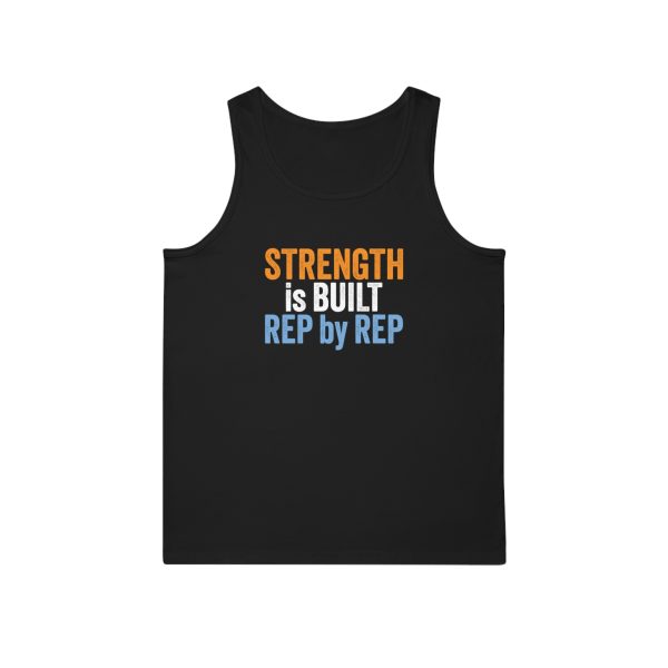 Strength is Built Rep by Rep - Unisex Softstyle™ Tank Top