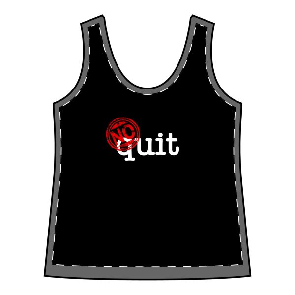 No Quit - Women's Sporty Racerback Tank - Image 2