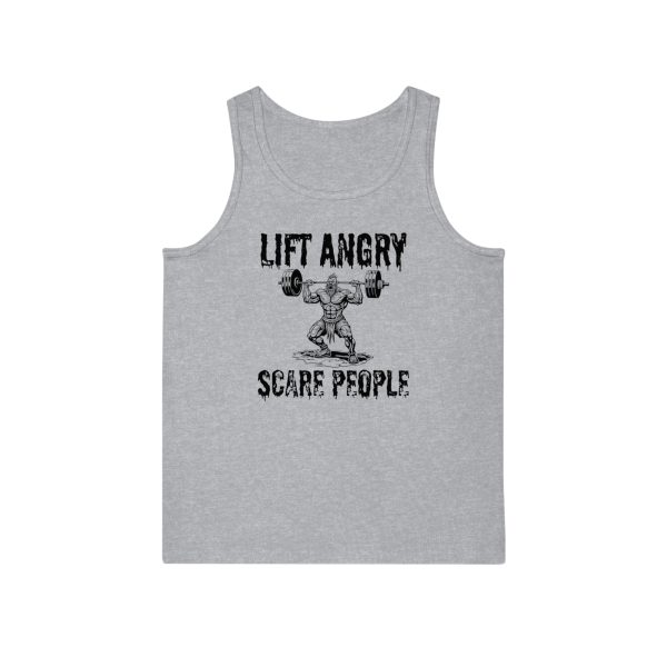 Lift Angry, Scare People. - Unisex Softstyle™ Tank Top - Image 5