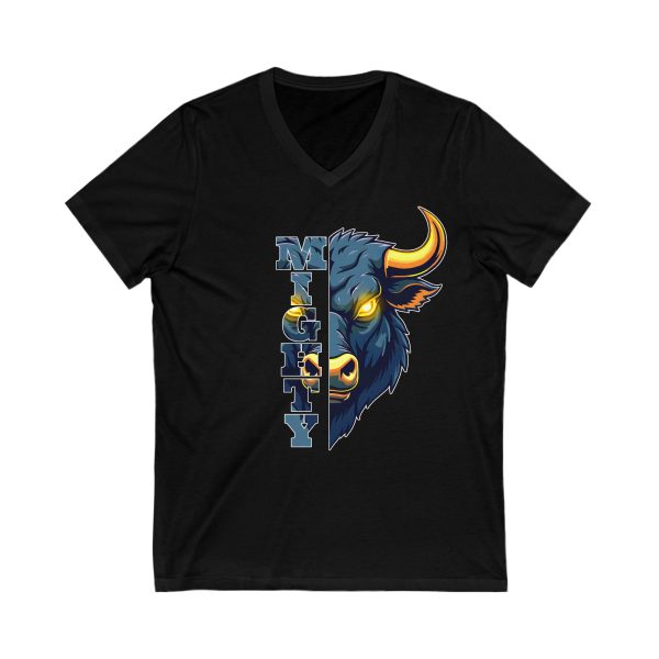 Mighty - Unisex Jersey Short Sleeve V-Neck Tee - Image 2